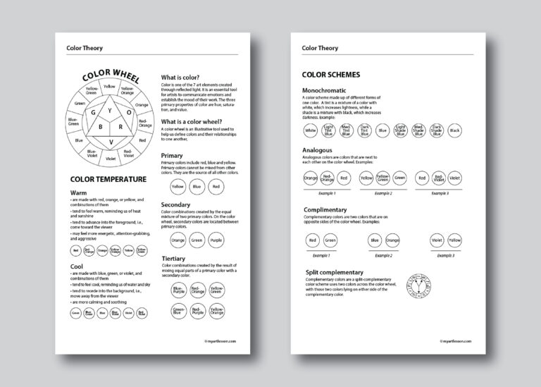 Color Theory Handout - My Art Lesson