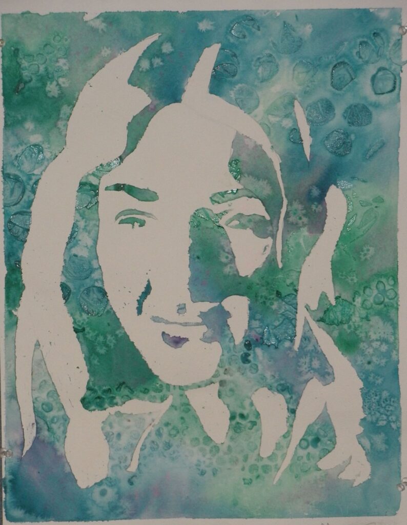 Watercolor Resist Portraits supporting image 1