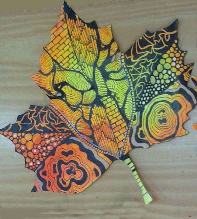 Klimt Inspired Leaves/Tree
