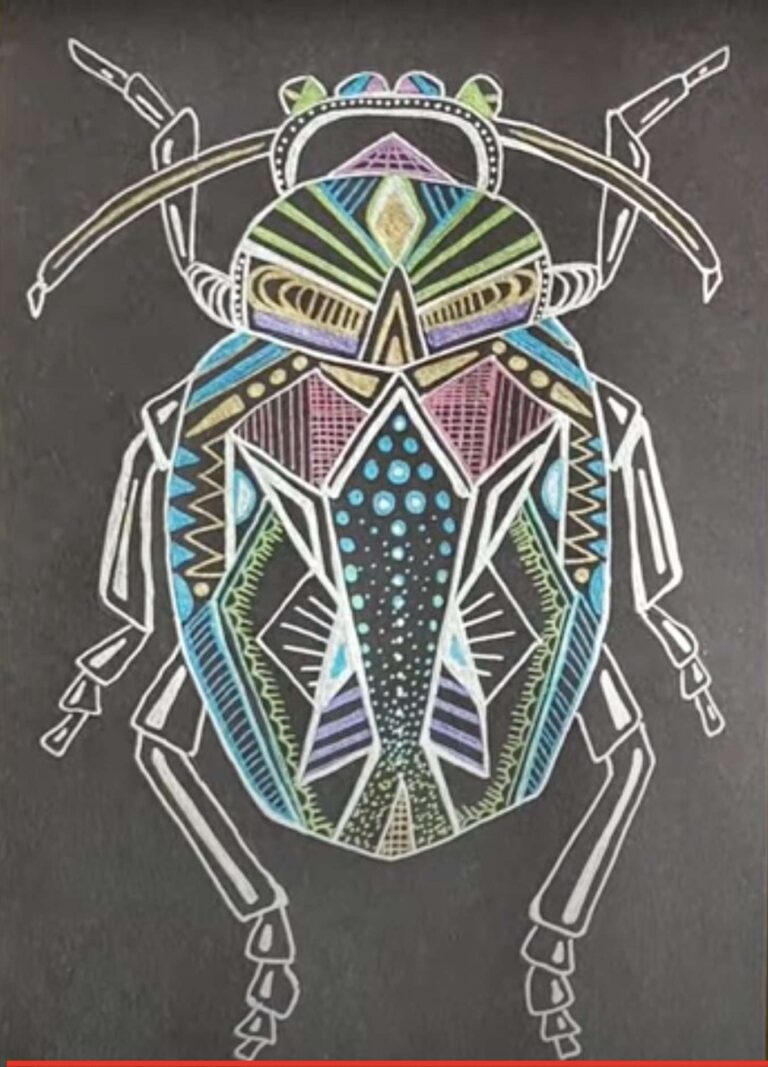 Metallic Inked Insects