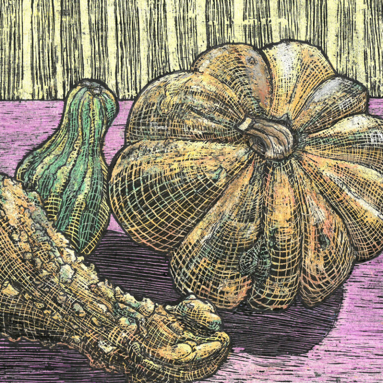 Resist Pumpkin/Gourd Drawings featured image