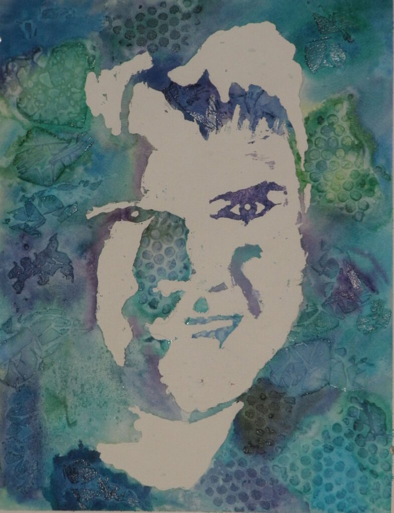 Watercolor Resist Portraits supporting image 0